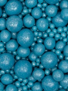 Новогодняя посыпка кондитерская Жемчуг",голубой, микс, 50 г - Фото 2