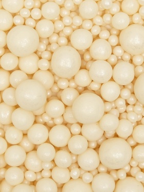 Кондитерская посыпка с мягким центром «Жемчуг», серебро, 50 г (комплект 3 шт)