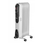 Обогреватель "Ресанта" ОМПТ-7Н, масляный, 1500 Вт, 7 секций, 15 м², белый - Фото 1