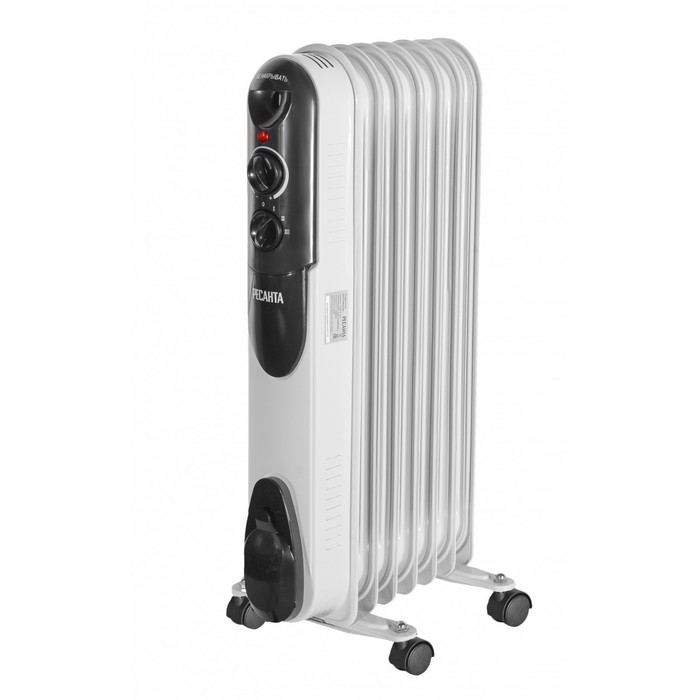 Обогреватель "Ресанта" ОМПТ-7Н, масляный, 1500 Вт, 7 секций, 15 м², белый - Фото 1