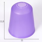 Плафон универсальный "Цилиндр"  Е14/Е27 фиолетовый 11х11х12см - фото 8996197