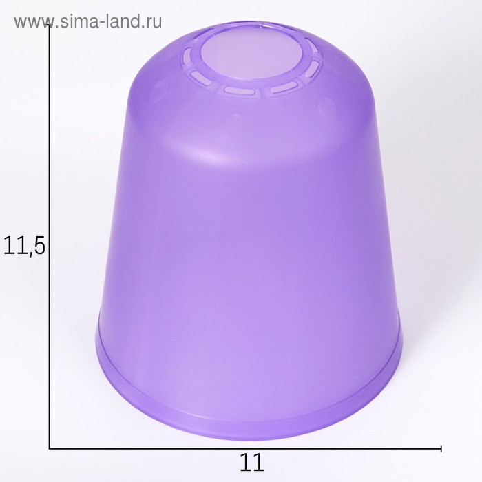 Плафон универсальный "Цилиндр"  Е14/Е27 фиолетовый 11х11х12см - Фото 1