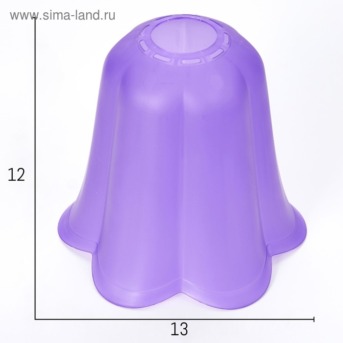 Плафон универсальный "Цветок"  Е14/Е27 фиолетовый 14х14х13см - Фото 1