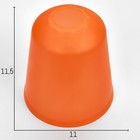 Плафон универсальный "Цилиндр"  Е14/Е27 оранжевый 11х11х12см - фото 8996217