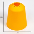 Плафон универсальный "Цилиндр"  Е14/Е27 желтый 11х11х12см - фото 319708143