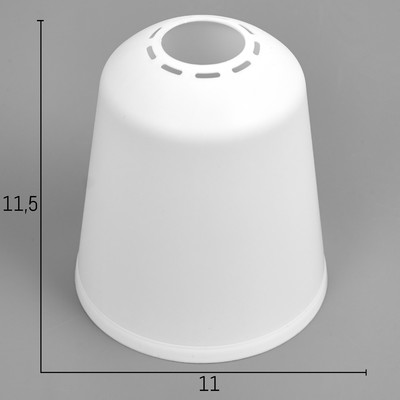 Плафон универсальный "Цилиндр"  Е14/Е27 снежно-белый 11х11х12см