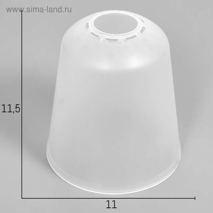 Плафон универсальный «Цилиндр» Е14/Е27 прозрачный 11×11×12 см - Фото 1