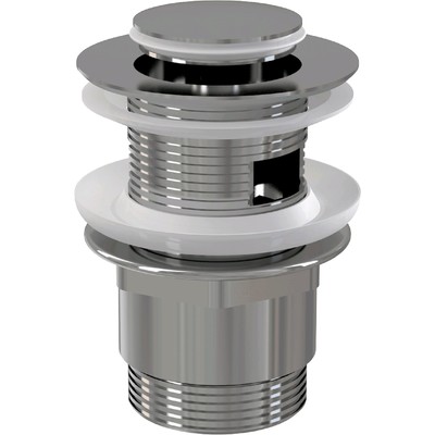 Донный клапан для раковины Alcaplast A39, CLICK/CLACK 5/4", с переливом