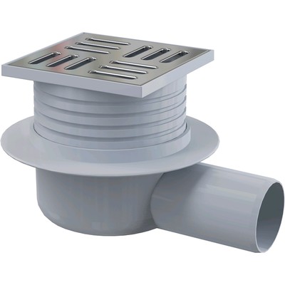 Трап Alcaplast APV26, 105×105/50 мм, боковой сток, гидрозатвор мокрый