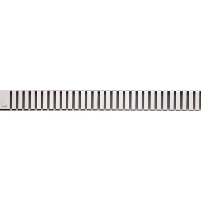 Решетка для водоотводящего желоба Alcaplast LINE-550L, нержавеющая сталь глянец