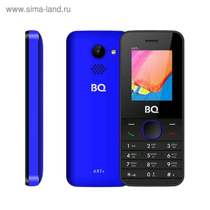 Сотовый телефон BQ M-1806 ART+, 1,77", 32Мб, microSD, 2 sim, синий - Фото 1