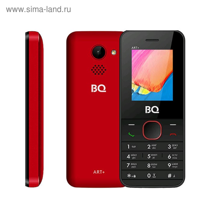 Сотовый телефон BQ M-1806 ART+, 1,77", 32Мб, microSD, 2 sim, красный - Фото 1