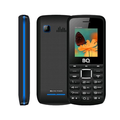 Сотовый телефон BQ M-1846 One Power 1,77", 32Мб, microSD, 2 sim, чёрно-синий