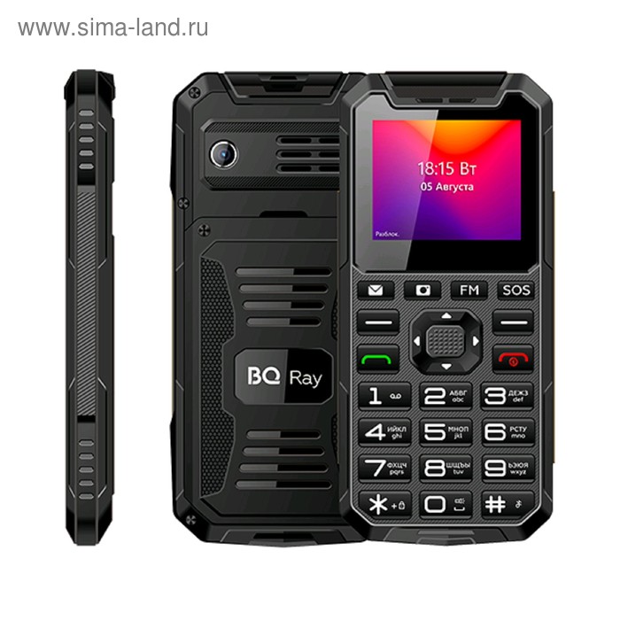 Сотовый телефон BQ M-2004 Ray 2", 32Мб, microSD, 0,3МП, 2 sim, чёрно-серый - Фото 1