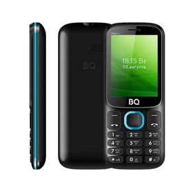 Сотовый телефон BQ M-2440 Step L+, 2.4", 2 sim, 32Мб, microSD, 800 мАч, чёрн/голубой