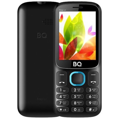 Сотовый телефон BQ M-2440 Step L+, 2.4", 2 sim, 32Мб, microSD, 800 мАч, чёрн/голубой