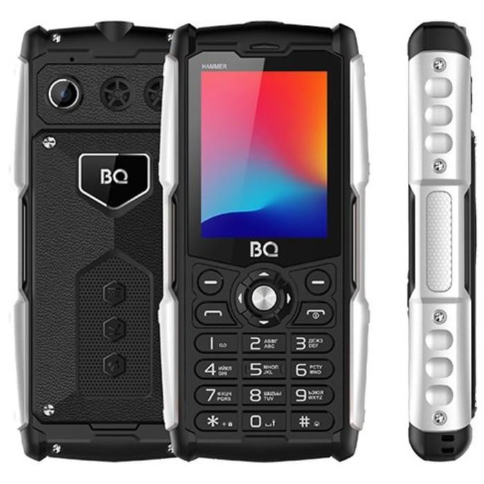 Сотовый телефон BQ M-2449 Hammer 2,4", 32Мб, microSD, 2 sim, IP68, чёрный - фото 51618158