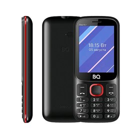 Сотовый телефон BQ M-2820 Step XL+ 2,8", 32Мб, microSD, 2 sim, чёрно-красный