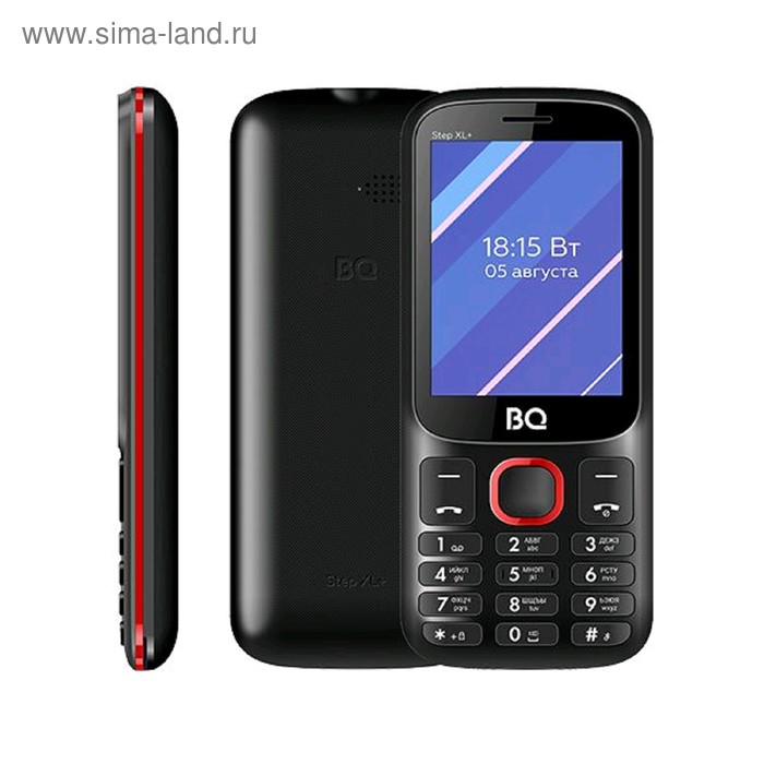 Сотовый телефон BQ M-2820 Step XL+ 2,8", 32Мб, microSD, 2 sim, чёрно-красный - Фото 1