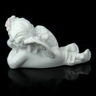 Сувенир полистоун "Ангелок в розовом веночке-лёжа" 5х9х4 см - Фото 3