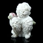 Сувенир полистоун "Ангелок с розовым веночком" 5х4х3,2 см - Фото 4