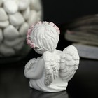 Сувенир полистоун "Ангелок в розовом веночке с красным сердечком" 5,5х4х3 см - Фото 3