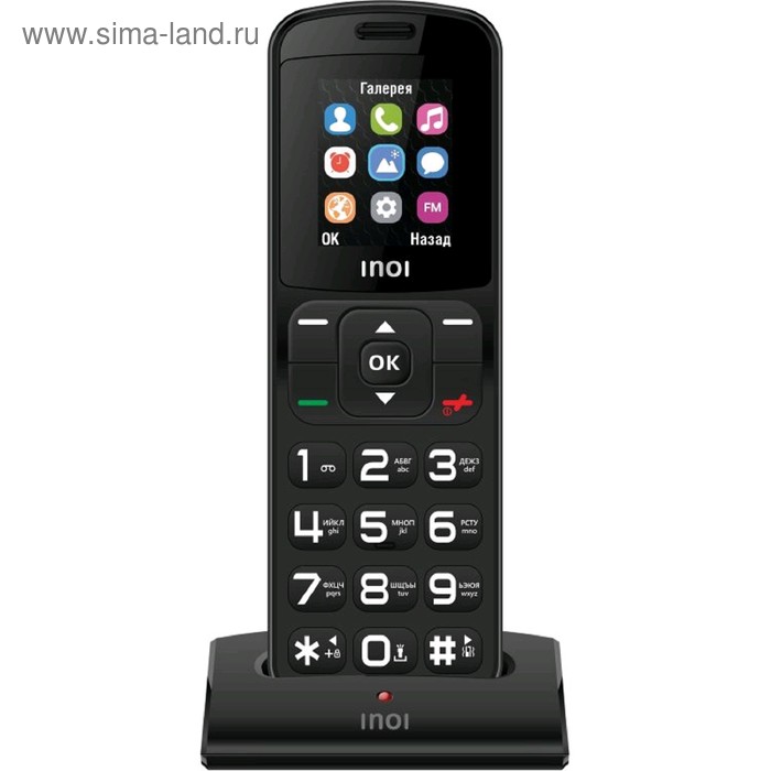 Сотовый телефон INOI 104 1,77", 2 sim, чёрный - Фото 1