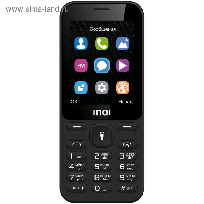 Сотовый телефон INOI 239, 2.4", 2 sim, 64Мб, microSD, 600 мАч, чёрный - Фото 1