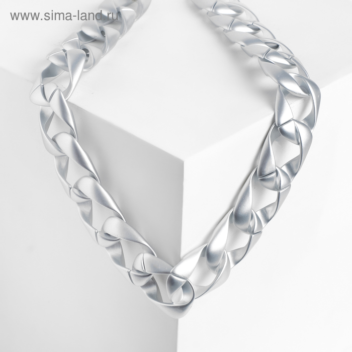 Колье «Цепь гранж» квадратное плетение, цвет золото, 50см - Фото 1