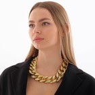 Колье "Цепь гранж" с вкраплением, цвет золото, 50 см - фото 24350201