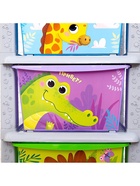 Комод пластиковый детский «Весёлый зоопарк», 4 секции - Фото 7