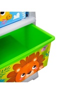 Комод пластиковый детский «Весёлый зоопарк», 3 секции - Фото 6