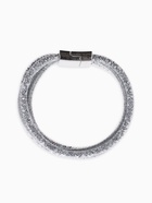 Браслет со стразами «На магните» со стразами, цвет серый в серебре, 20 см - Фото 4