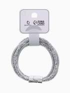 Браслет со стразами «На магните» со стразами, цвет серый в серебре, 20 см - фото 64530606