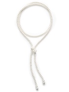 Бусы «Жемчуг» нить, шар №6, белые, L=117 см - Фото 1