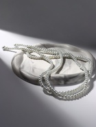 Бусы «Жемчуг» нить, шар №6, белые, L=117 см - Фото 6