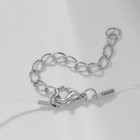 Кулон на леске «Счастье ждёт тебя. Капелька», 35 см, белый в серебре - Фото 4