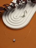 Кулон на леске «Счастье ждёт тебя», крупная бусина, белый в серебре, 30 см - Фото 5