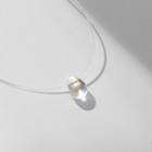 Кулон на леске «Счастье ждёт тебя», капля, радужный, 35 см - Фото 2