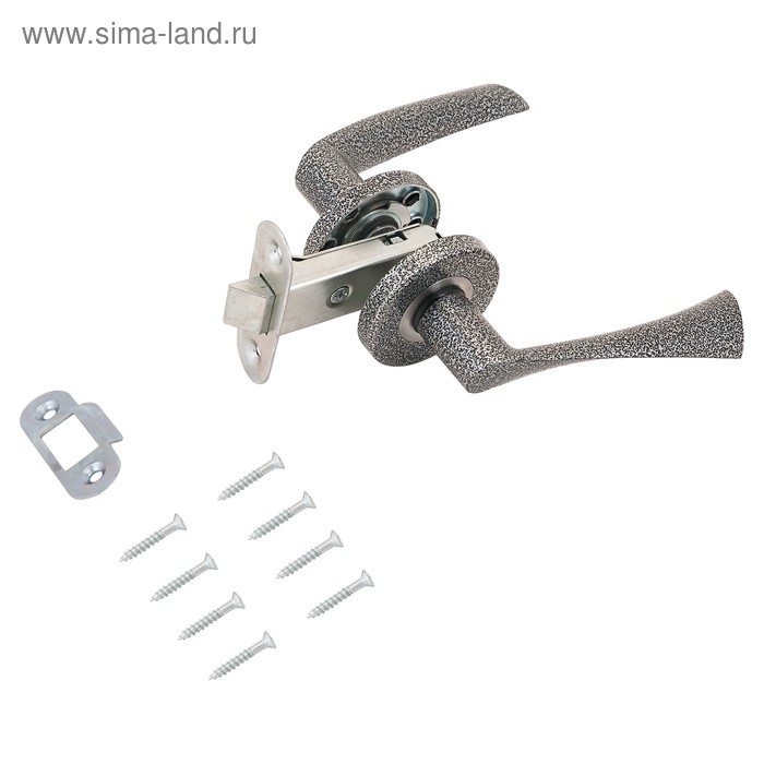 Защелка дверная Д-град «Зенит» ЗЩ2.07, цвет серебро - Фото 1