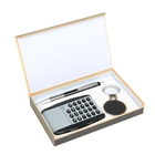 Набор подарочный 3в1: ручка, калькулятор, брелок - Фото 1