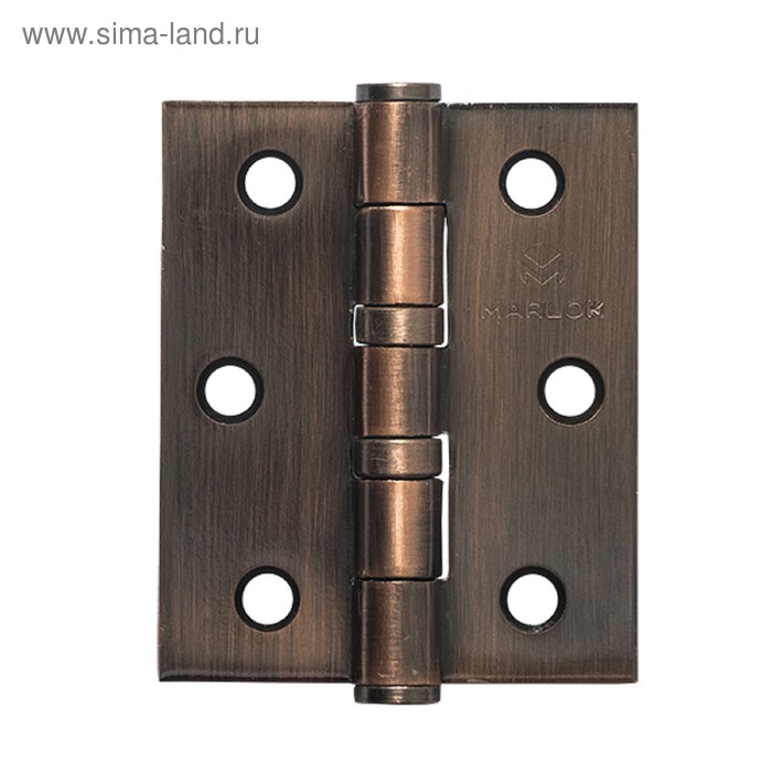 Петля дверная MARLOK, 75х62х2.5 мм, цвет медь