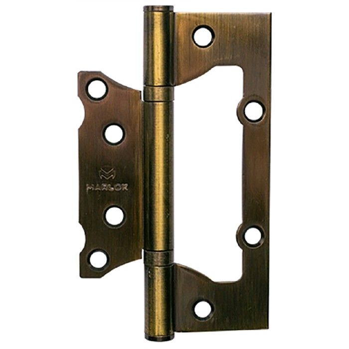 Петля дверная MARLOK, без врезки, 125х75х2.5 мм, цвет бронза