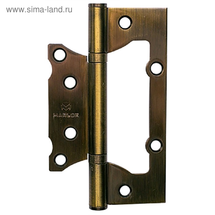 

Петля дверная MARLOK, без врезки, 125х75х2.5 мм, цвет бронза