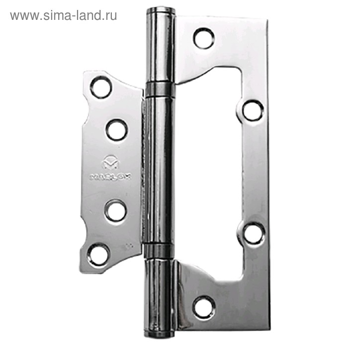 Петля дверная MARLOK, без врезки, 125х75х2.5 мм, цвет хром