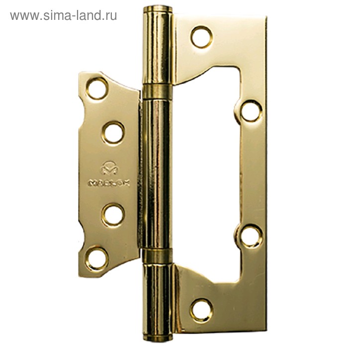 

Петля дверная MARLOK, без врезки, 125х75х2.5 мм, цвет золото