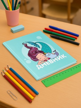 Дневник школьный для 1-4 классов, «Русалочки», твёрдая обложка 7БЦ, глянцевая ламинация, 48 листов