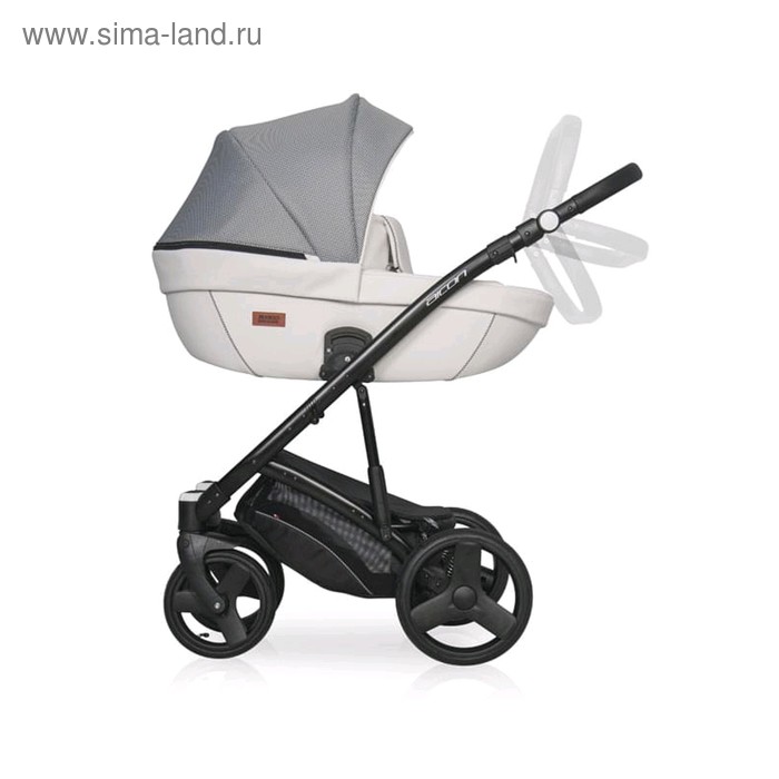 Коляска 2 в 1 Riko Aicon Pro, цвет серый, белый - Фото 1
