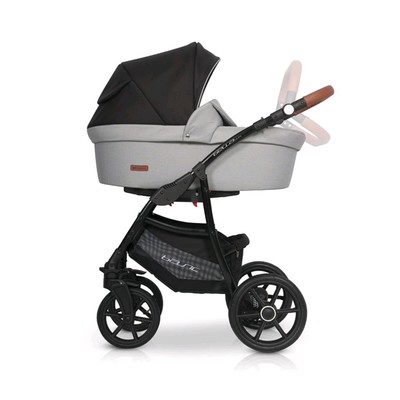 Коляска 2 в 1 Riko Bella Lux, цвет серый