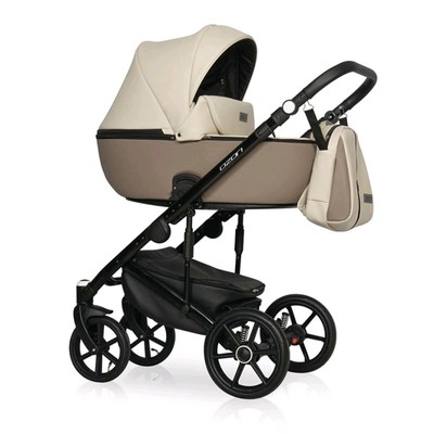 Коляска 2 в 1 Riko Ozon Ecco, цвет слоновая кость-бежевый
